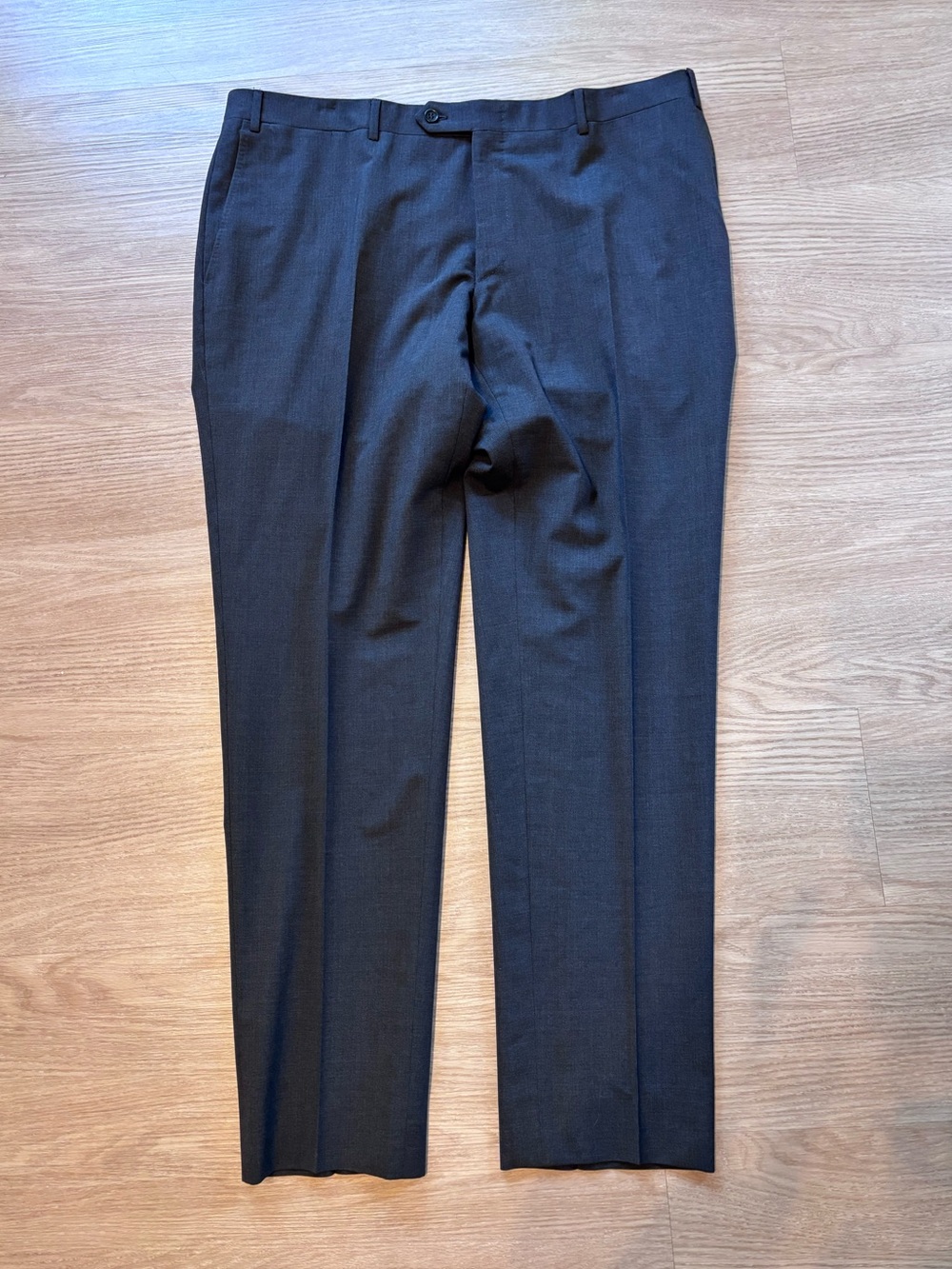 Vintage Canali Men’s 38x31 Pleated Pants Wool Dress Slacks Stretch Designer